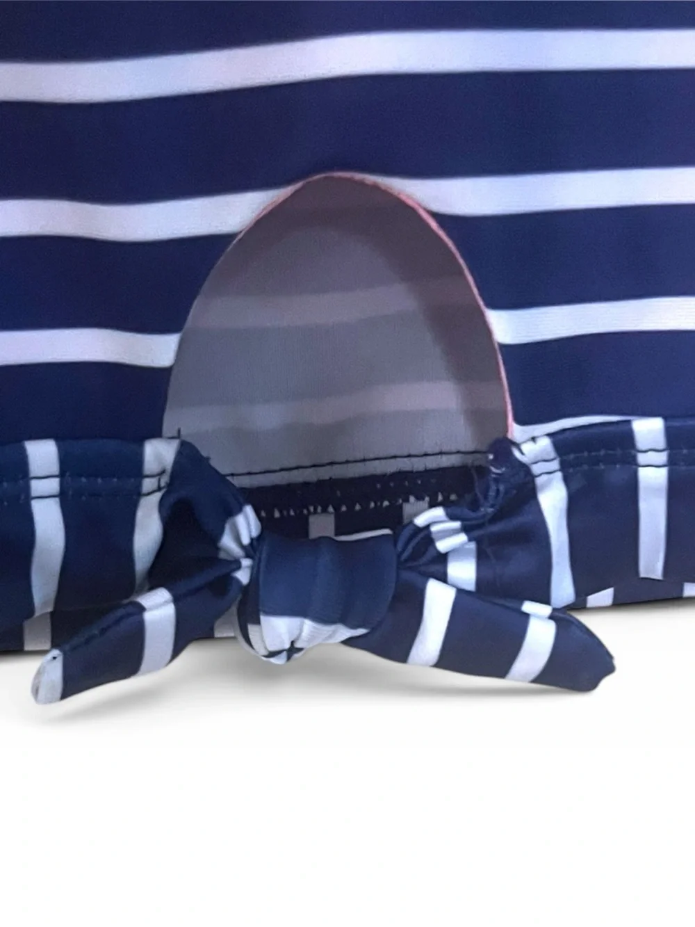 Kids Navy & White Stripe UPF Swim Top, Size 18.5